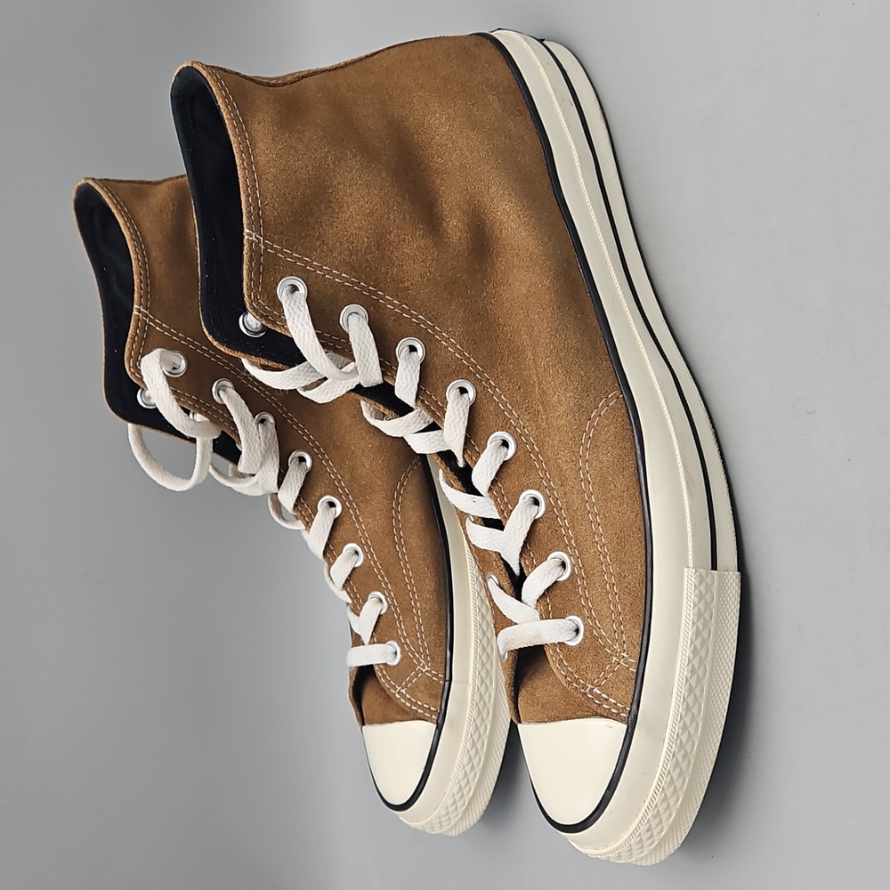 Converse Chuck Taylor Hi 'Sand Dune' Suede Hi Top Sneaker Lace Up Men 13 - Picture 2 of 12